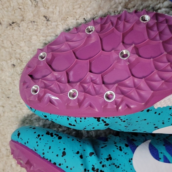 COPY - Nike Zoom Rival S 9Hyper Jade Paint Splatter - Picture 4 of 10